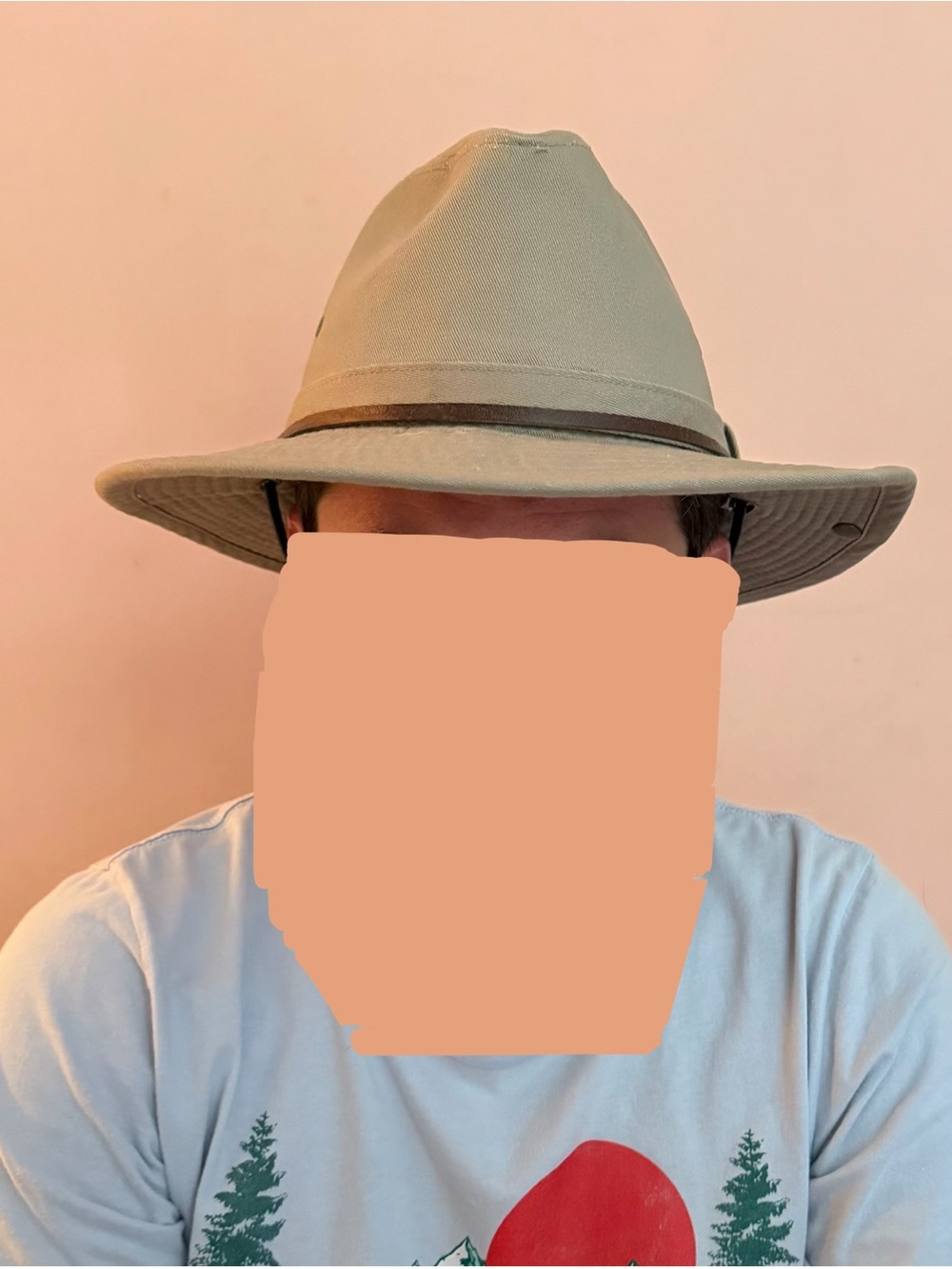 Men's Tan Outdoor Fedora Hat - Unbranded